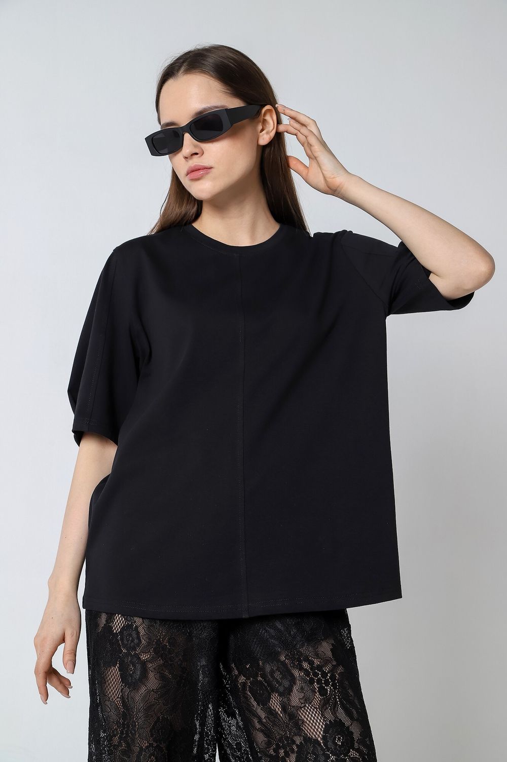 Фуфайка (футболка) женская Гретта-2 Виотекс ЧЁРНЫЙ