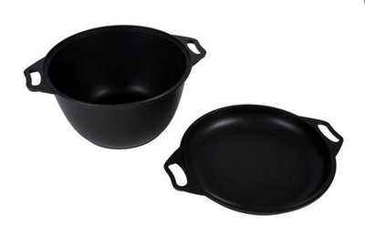 Казан ал литой 4л крышка-сковорода к44