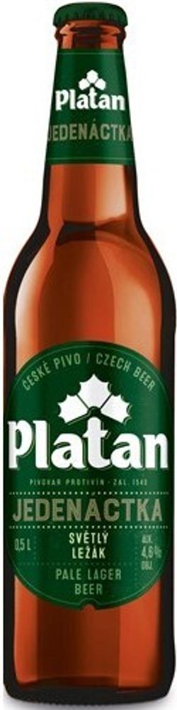 Пиво Платан Одиннадцать / Platan Jedenactka 0.5 - стекло