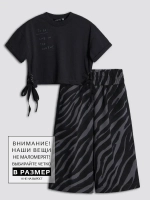 Костюм для девочки, футболка и кюлоты