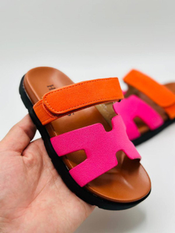 Детские брендовые шлепки Hermes