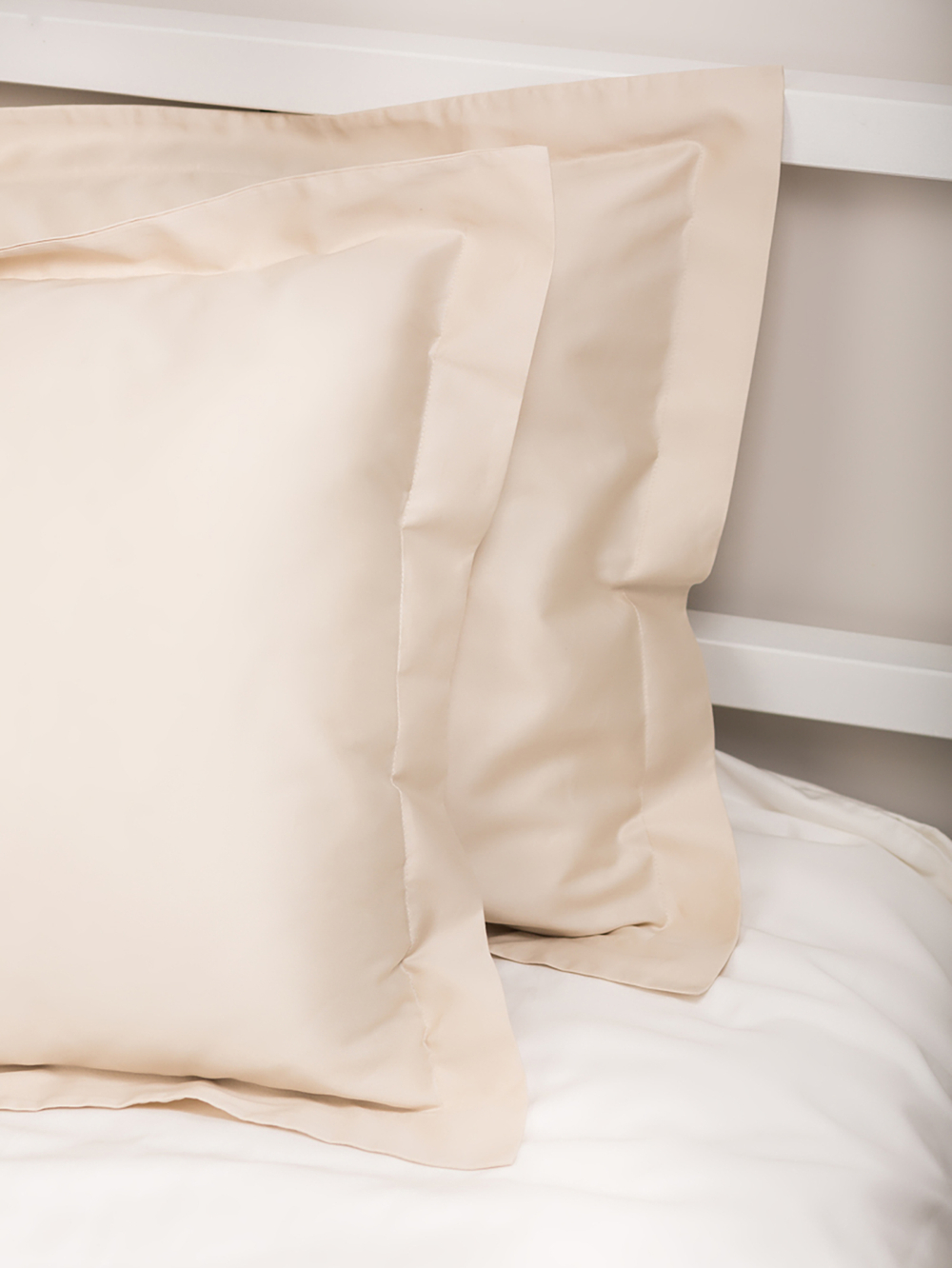 Наволочки 50 на 70 сатин бежевые