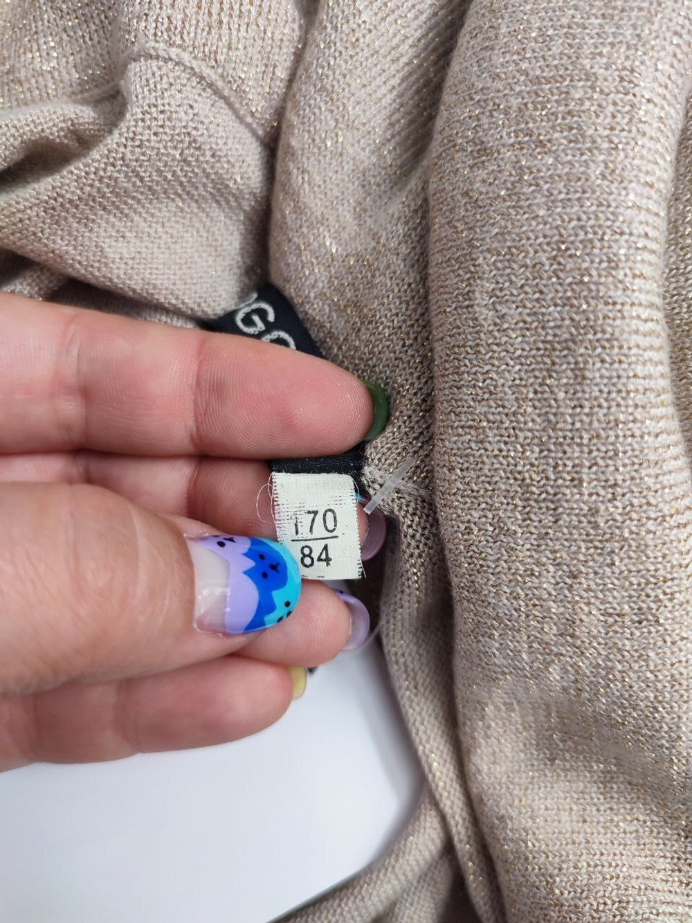 Платье Oggi с люрексом 42 размер