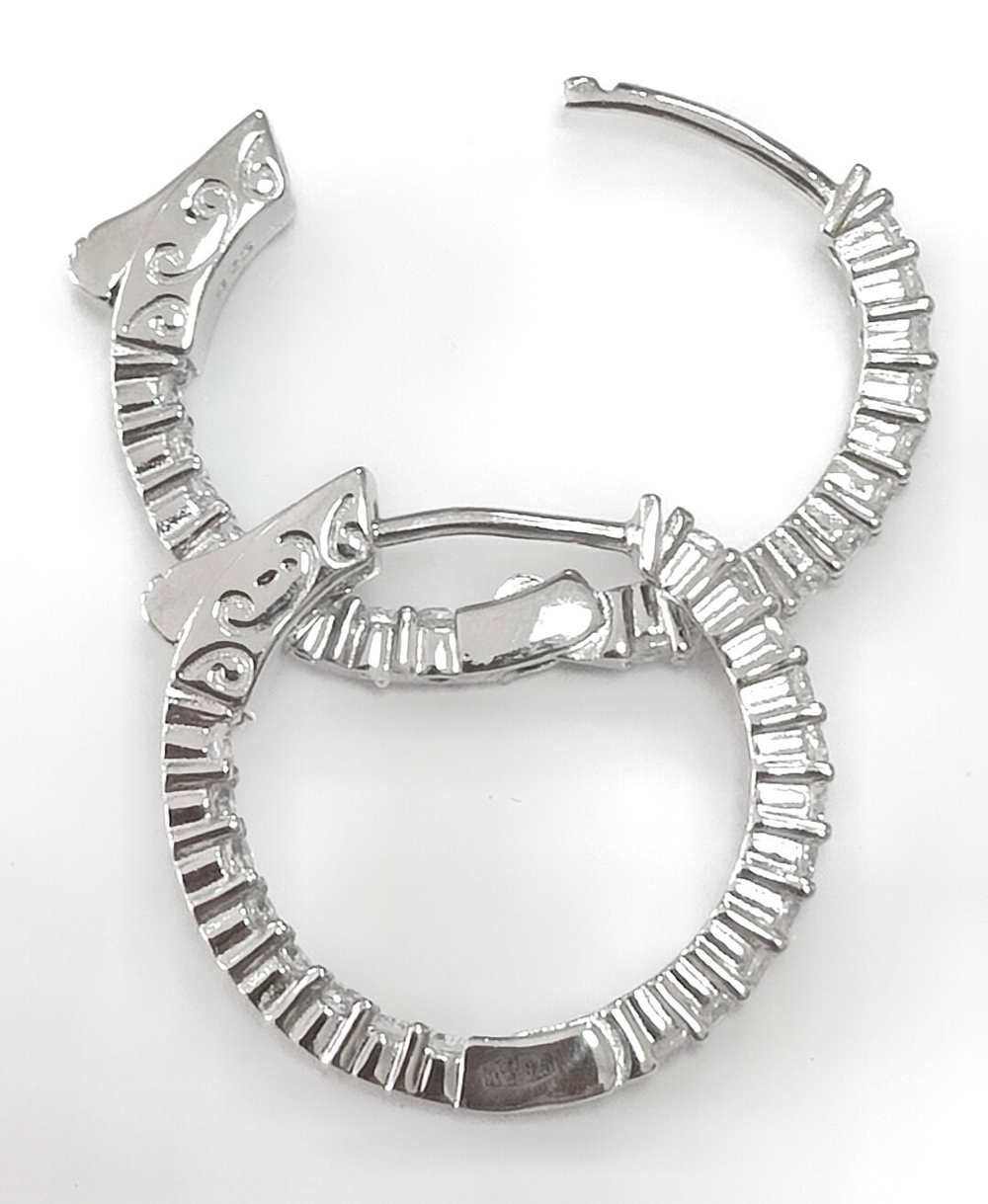 Серьги из серебра с фианитами "Эстерелла"