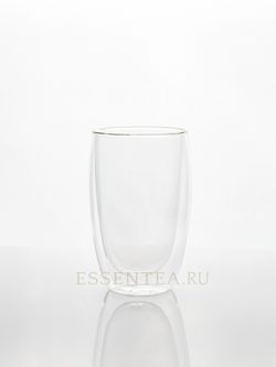 Чашка стеклянная из двойного стекла 450 мл