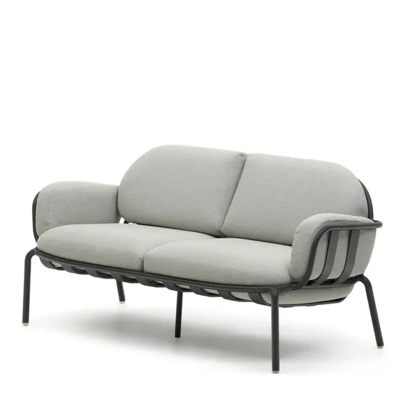 Двухместный уличный диван Joncols, 165 см, серый