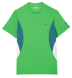 Мужская теннисная футболка Lacoste Tennis x Novak Djokovic T-Shirt - зеленый