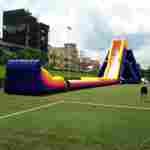 Надувная прямая водная горка «Экстремальный спуск», 55*12*10 м