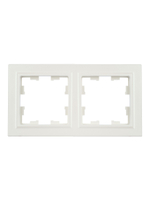 BRITE Рамка 2-местная РУ-2-БрЖ жемчуг IEK