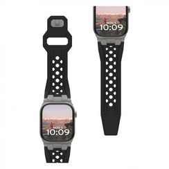 Ремешок каучуковый UAG Monarch для Apple Watch 49/45/44/42 мм черный/титановый (Black/Titanium) (194158114036)