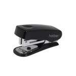Мини-степлер пластиковый с антистеплером №10 12л. чёрный "Gentle" (Хатбер)