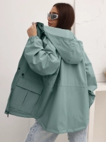 Ветровка удлиненная с капюшоном