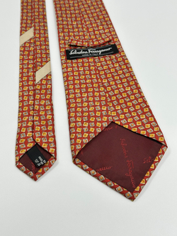 Галстук красный Salvatore Ferragamo