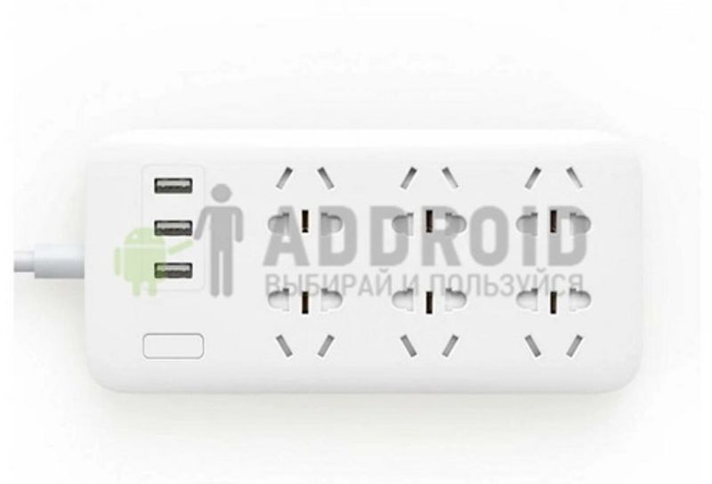 Удлинитель Xiaomi (Mi) Power Strip 3 USB 6 розеток (NRB4025CN) White