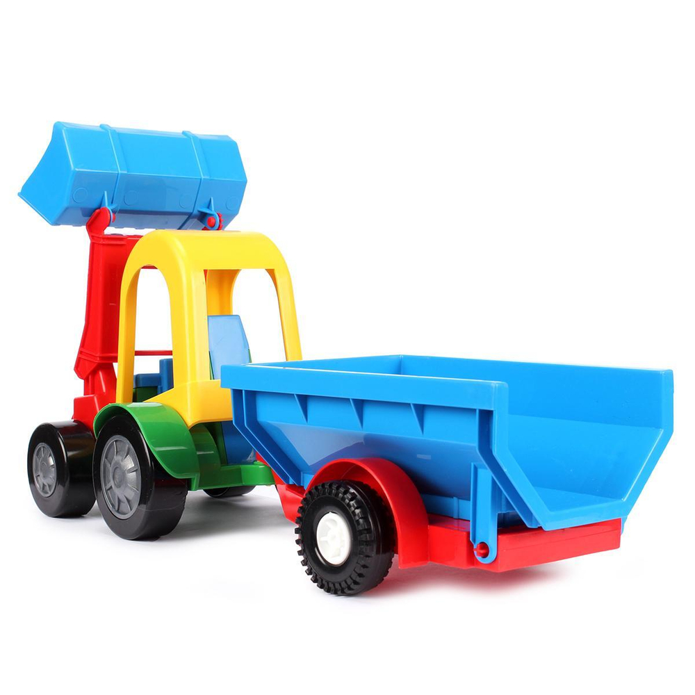 Трактор Багги с ковшом и прицепом (Тигрес)