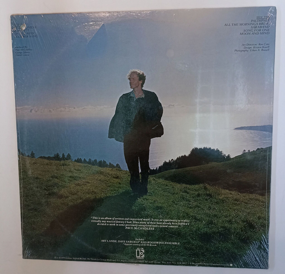 Винтажная виниловая пластинка LP Paul McCandless All The Mornings Bring (USA 1979)