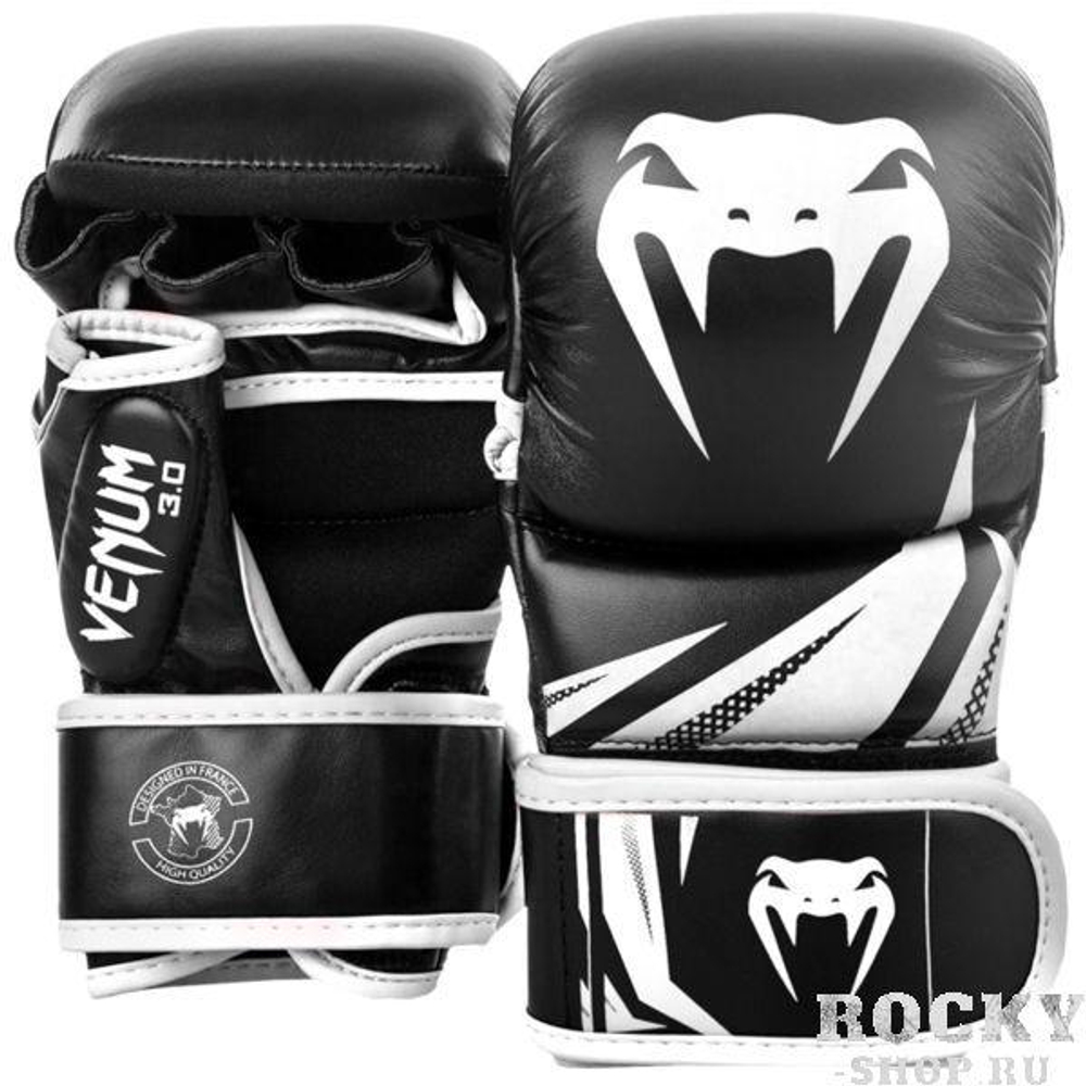 Перчатки для MMA Venum Challenger 3.0 черно-белые