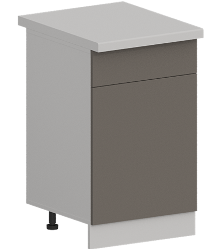 Кухня Модуль ШН1Я 500 Белый / Грей Софт