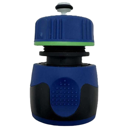 Коннектор GREEN APPLE GAP-C1202 для шланга с аквастопом 12 мм 1/2 пластик TPR