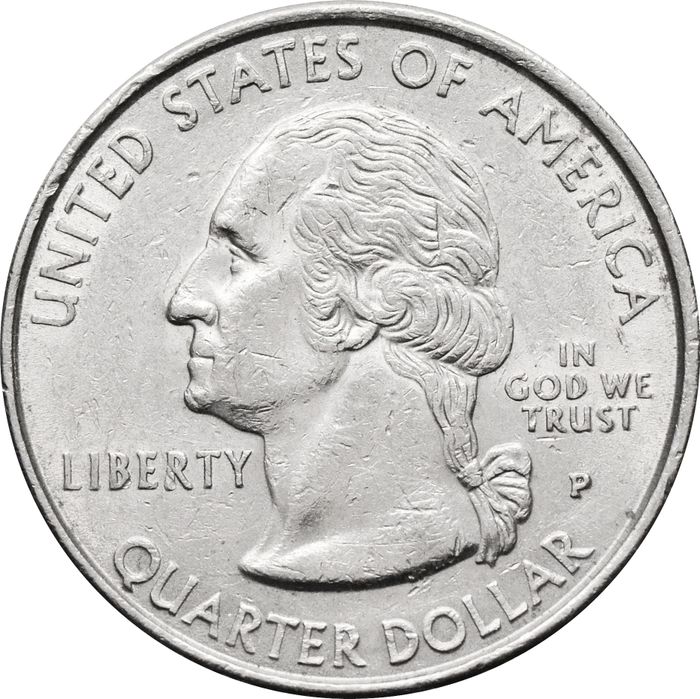 25 центов (1/4 доллара, квотер) 1999 США «Штат Пенсильвания» (P) VF-XF