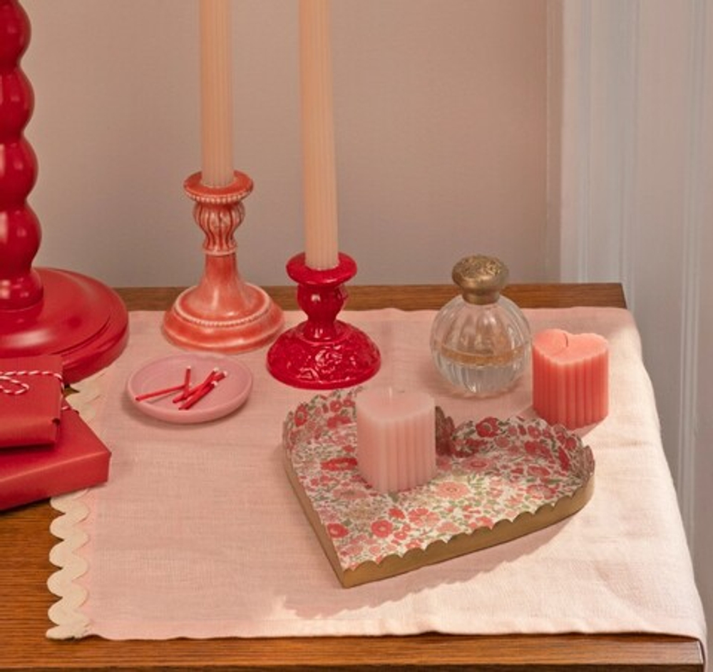 Свечи "Сердечки" (5 см) 6 шт.