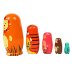 Матрешка "Веселые животные" (в коробке)