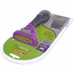 Расческа - пуходерка для вычесывания подшерстка «ФУРМИНАТОР», цвет оранжевый и фиолетовый, 6,5*15см (блистер)