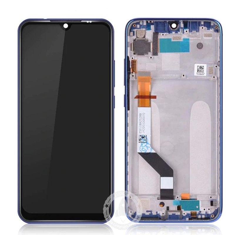 Дисплей для Xiaomi Redmi Note 7 / Note 7 Pro в сборе с тачскрином на рамке (Blue)