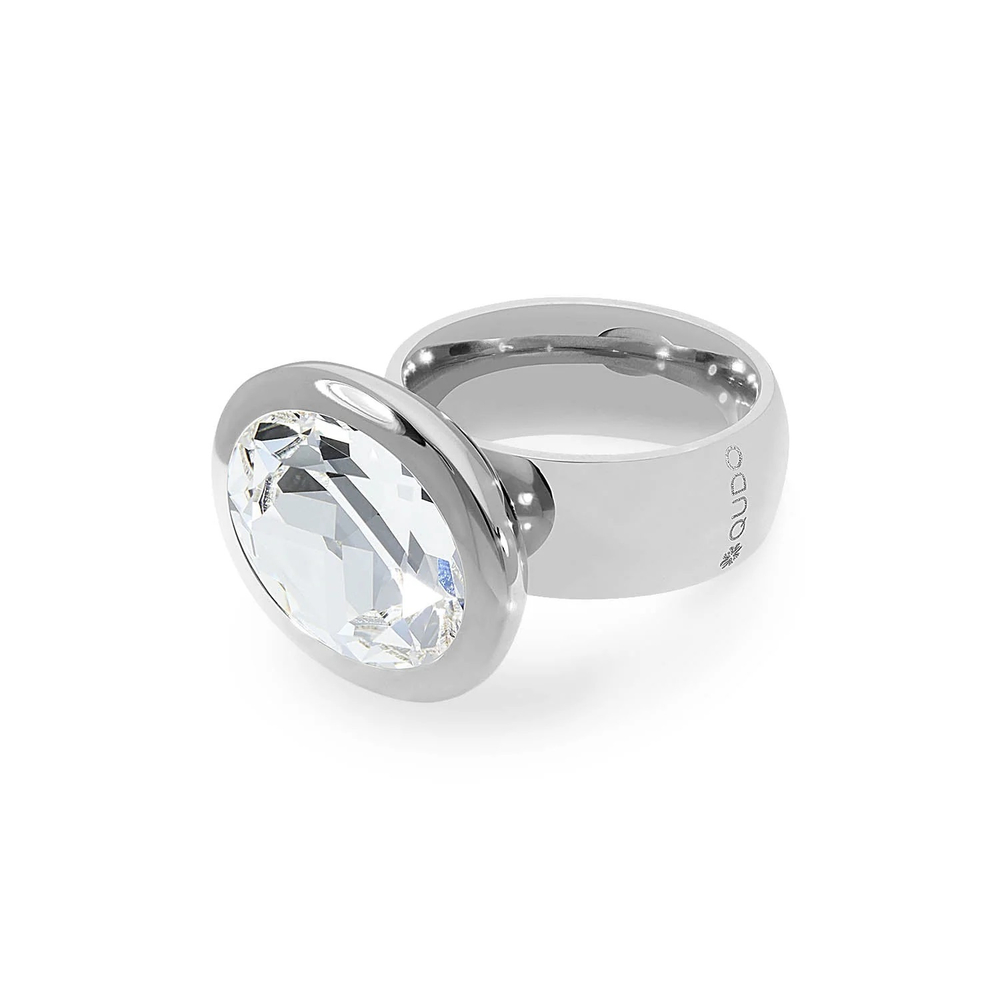Кольцо Qudo TIVOLA big S crystal 18.5 мм 632144/18.5 BW/S
