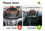 установочный комплект FORD Kuga II 2013+, рамка + проводка KB-SF-9203-2 для высоких комплектаций