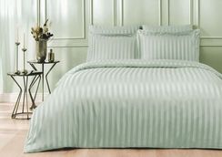 Постельное белье LINES зелёный жаккард deluxe TIVOLYO HOME Турция