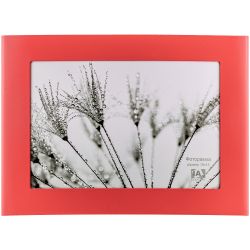 Фоторамка Image Art 6015-4R металлическая выгнутая красная 10х15