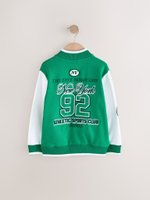 Бомбер для мальчика Next AV0-041, Зеленый, Белый