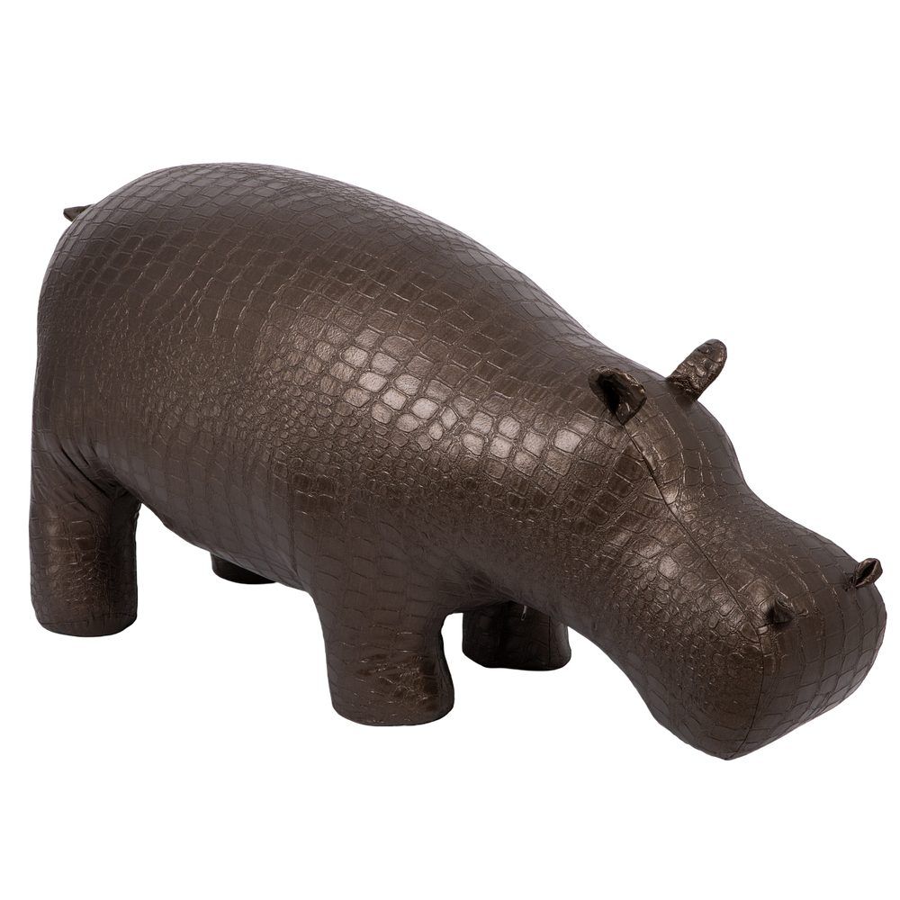 Банкетка Пуф Бегемот Коричневый средний