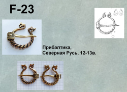 Фибула. Балты, Финны 12-13 в.