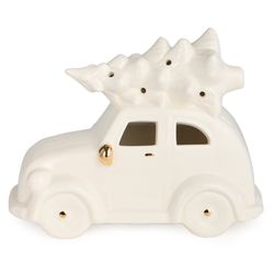 ФИГУРКА "МАШИНКА С ЕЛКОЙ" С LED-ПОДСВЕТКОЙ 16,2*8,3*12,5 СМ