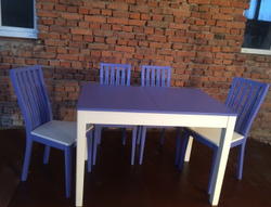 Стол обеденный  Ирис 60х90 (бук/прованс/подстолье тон 1)