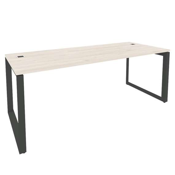 Onix Direct Стол рабочий руководителя на О-образном м/к O.MO-SRR-6.8 Денвер Светлый/Металл Антрацит