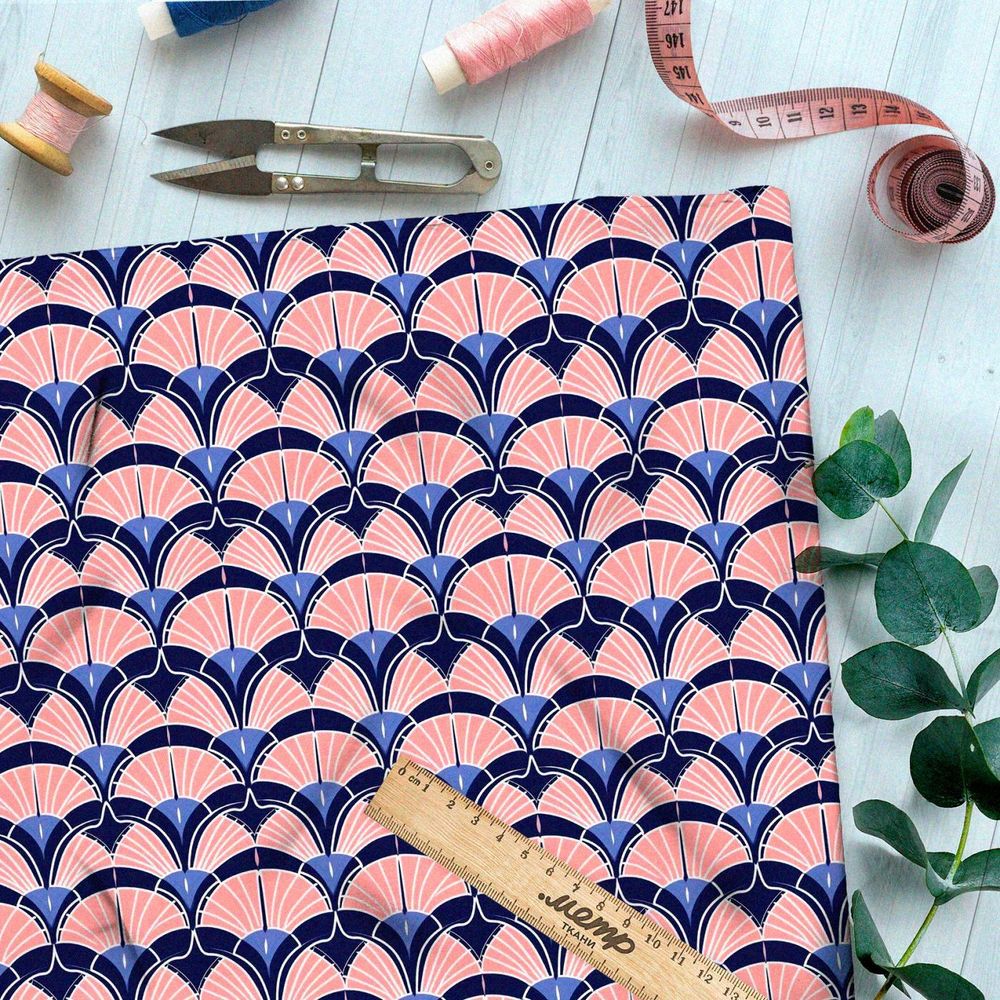 Ткань премиум таффета элегантные орнаменты