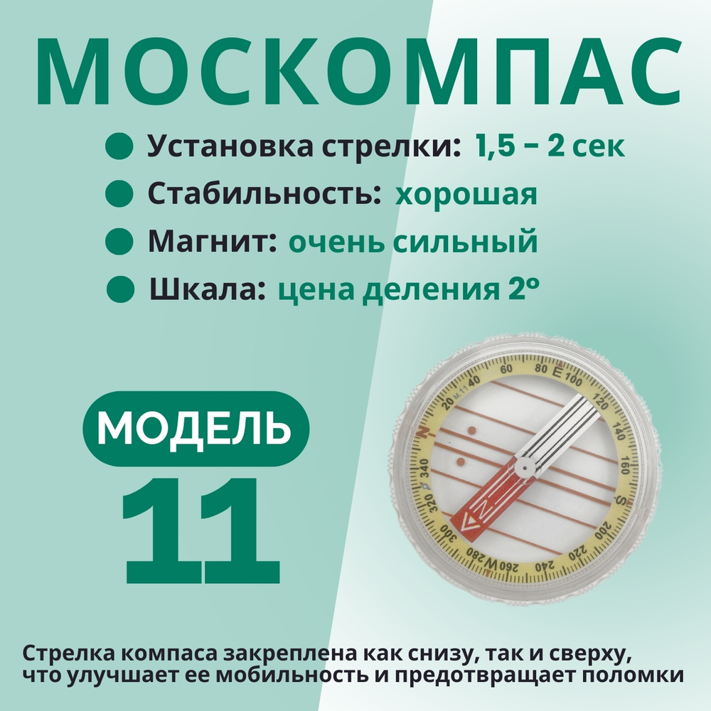 Компас туристический магнитный универсальный Модель 11M