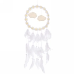 Украшение-оберег «Ловец Снов-Облачко» 16*65см цвет белый