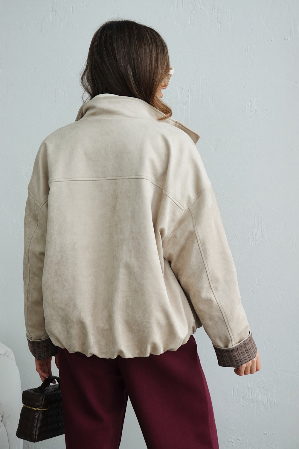 Куртка демисезонная из экозамши