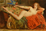 Эмиль Ба. 1879. Сирена (The Siren). 90.2 х 110.5. Холст, масло. Частное собрание.