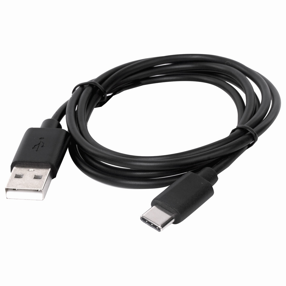 Кабель USB 2.0-Type-C 1 м SONNEN медь для передачи данных и зарядки черный (4 штуки в упаковке)