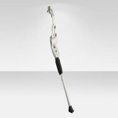 Подножка 24"-28" NH-KF96AAJ-Z NUVO задняя, креп. на 2 пера вилки, телескоп., ал., серебро/390006