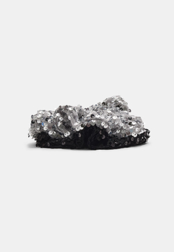 STRADIVARIUS Набор из 2 резинок для волос с пайетками, серый