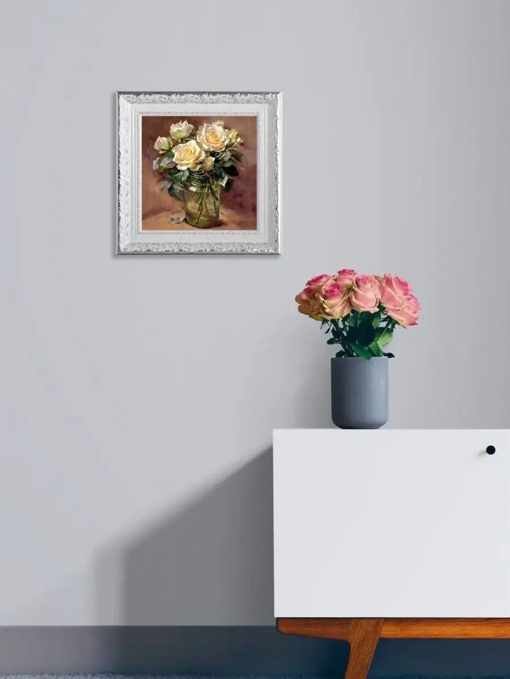 Картина на стену интерьерная на хосте 27*27 см