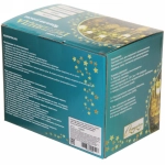 Гирлянда для улицы «Капля росы» 3 м 20 ламп LED чёрный провод, 2 реж.,IP55, Теплый белый (солнечная батарея)