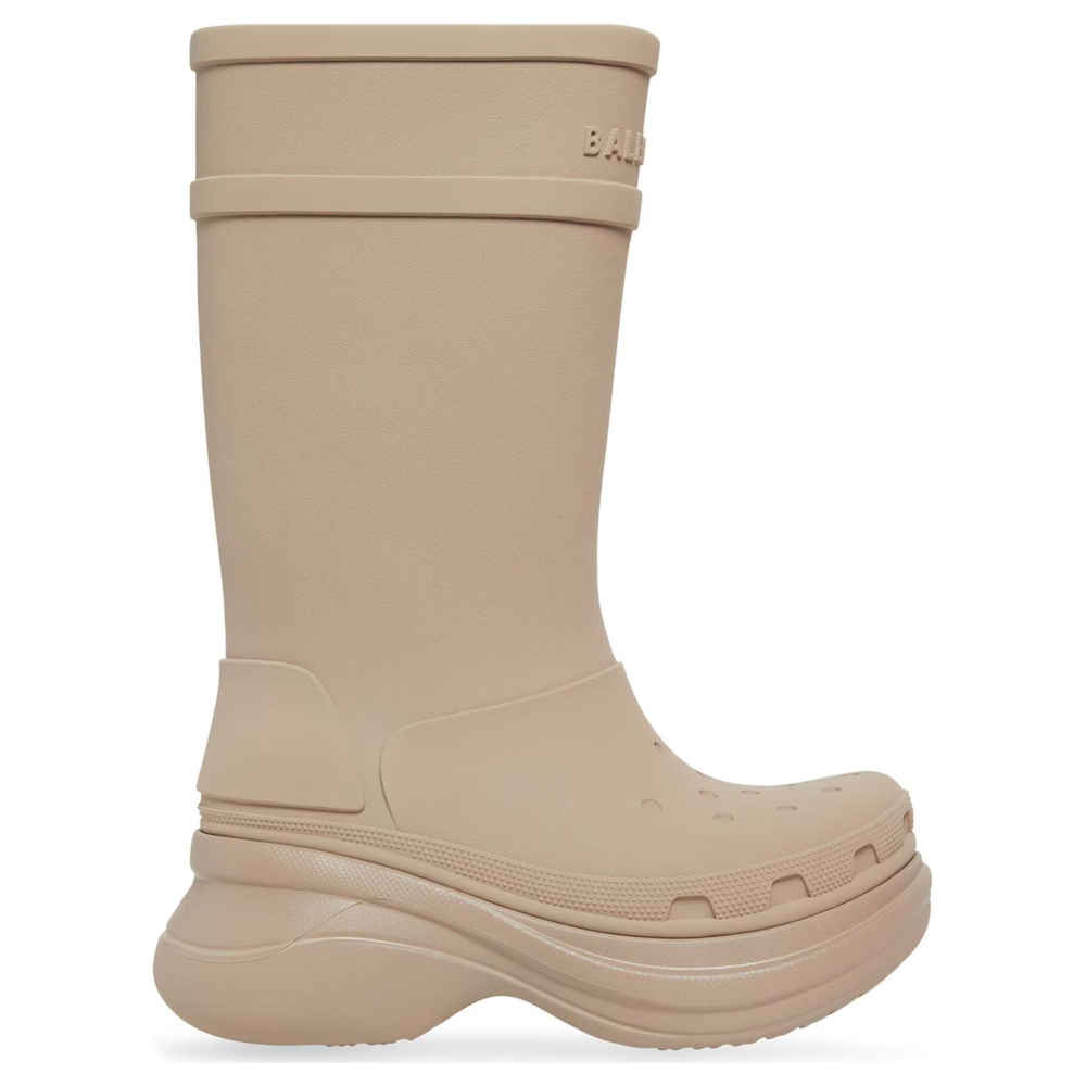 Balenciaga X Crocs Boot Beige Rubber Women"s