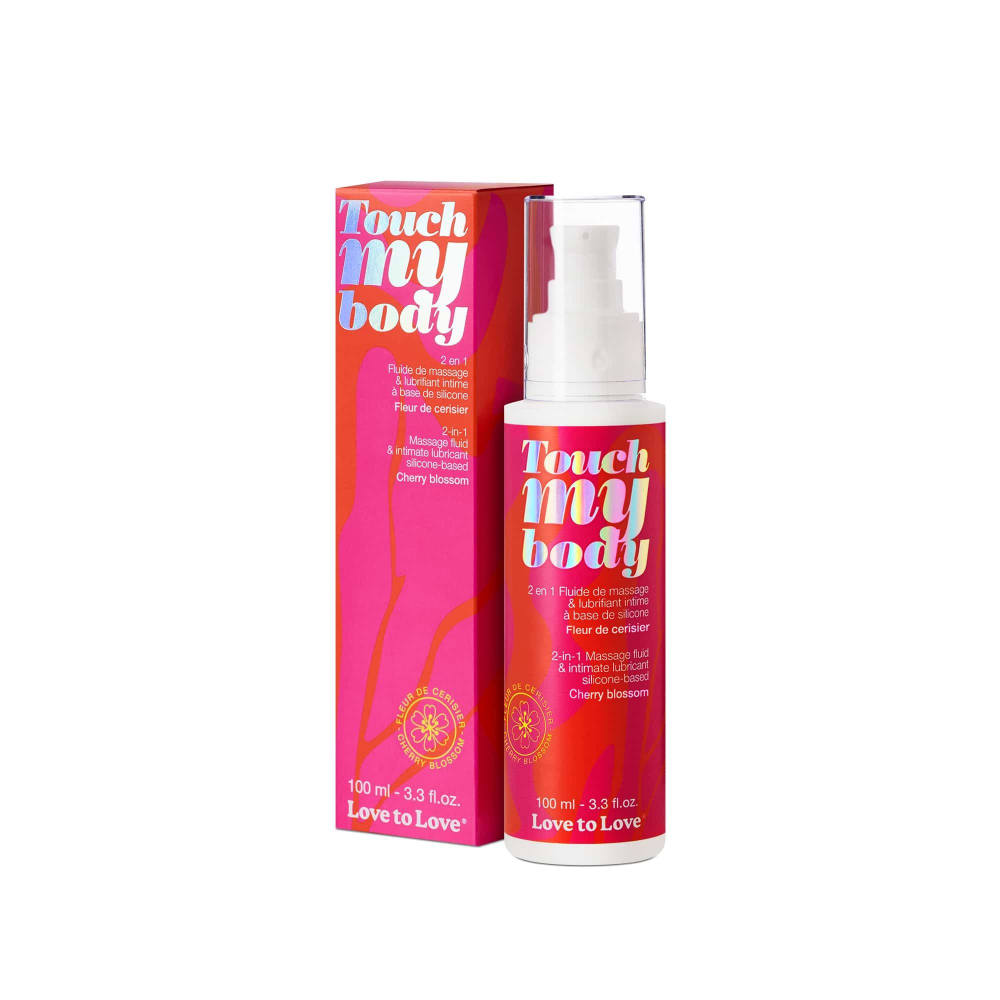 Силиконовый лубрикант 2в1 Love to Love TOUCH MY BODY Вишневый цветок 100мл